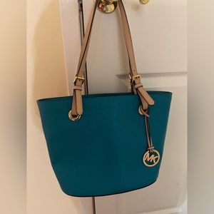 Blue MK tote bag